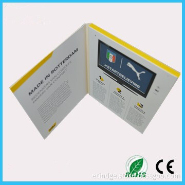 LCD Video Brochure Card /Invitation LCD Video Greeting Card/LCD Video Card